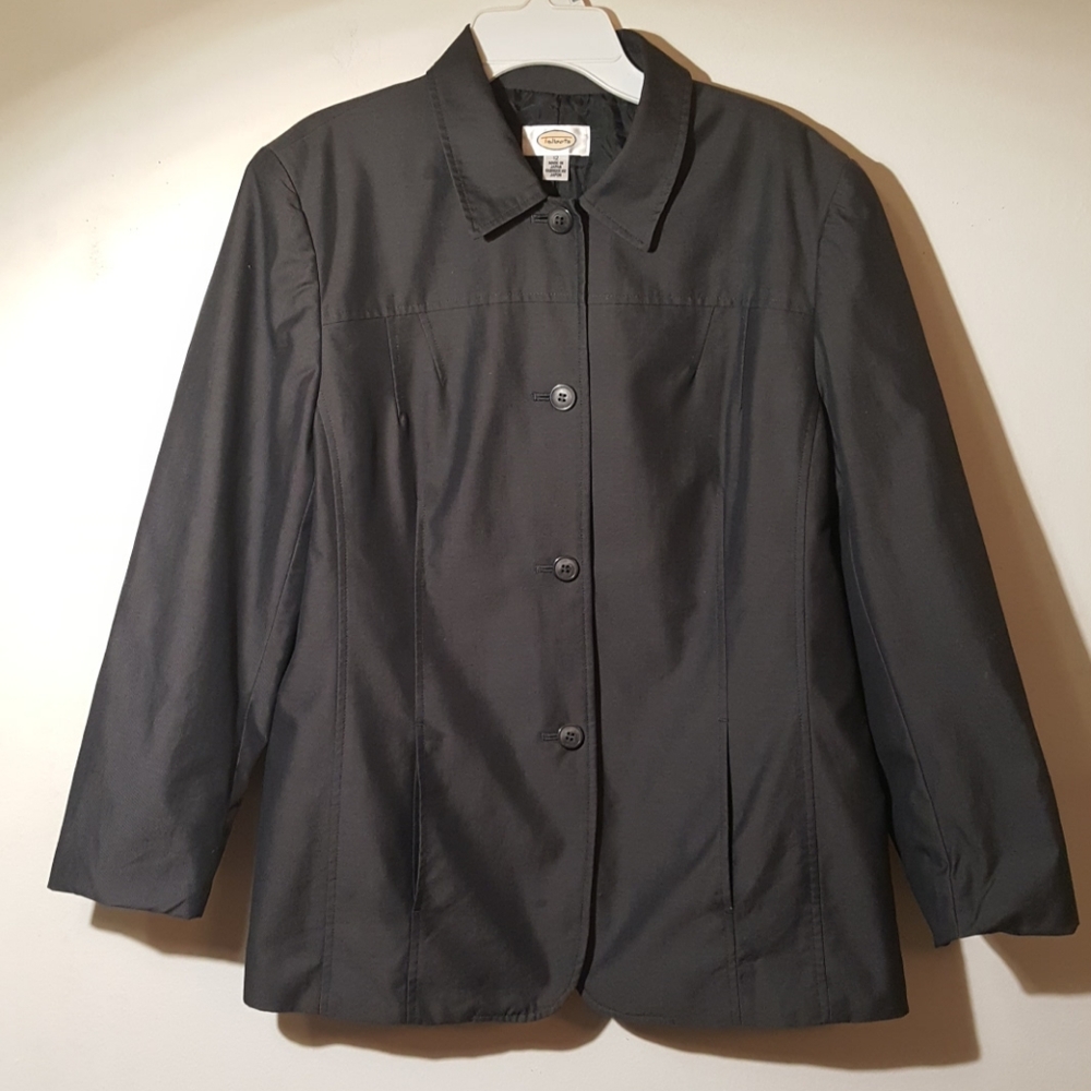 Talbots Jacket Women Fall Gray